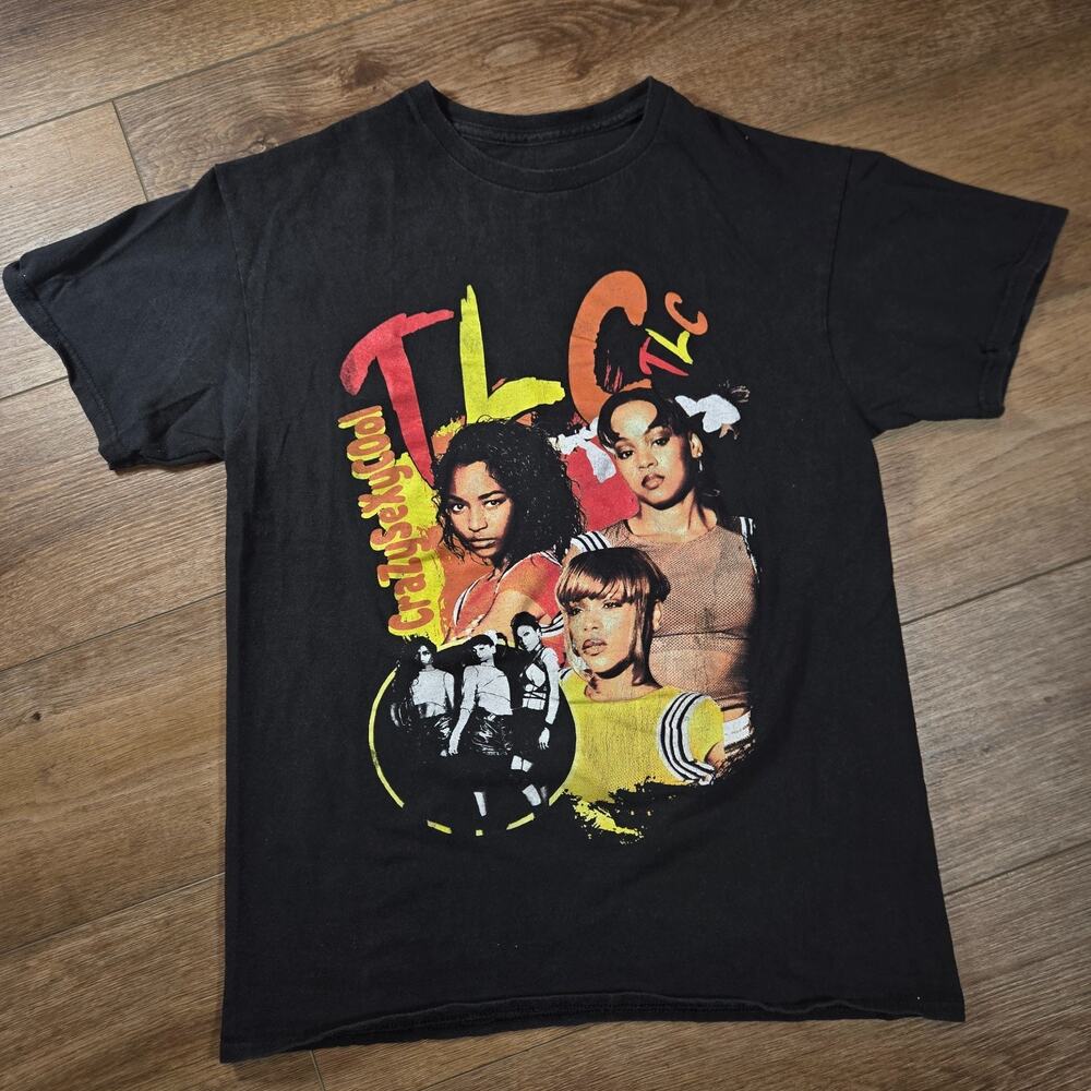 TLC Crazy Sexy Cool T Shirt Mens S Black Graphic 90s R&B Music Band Tee